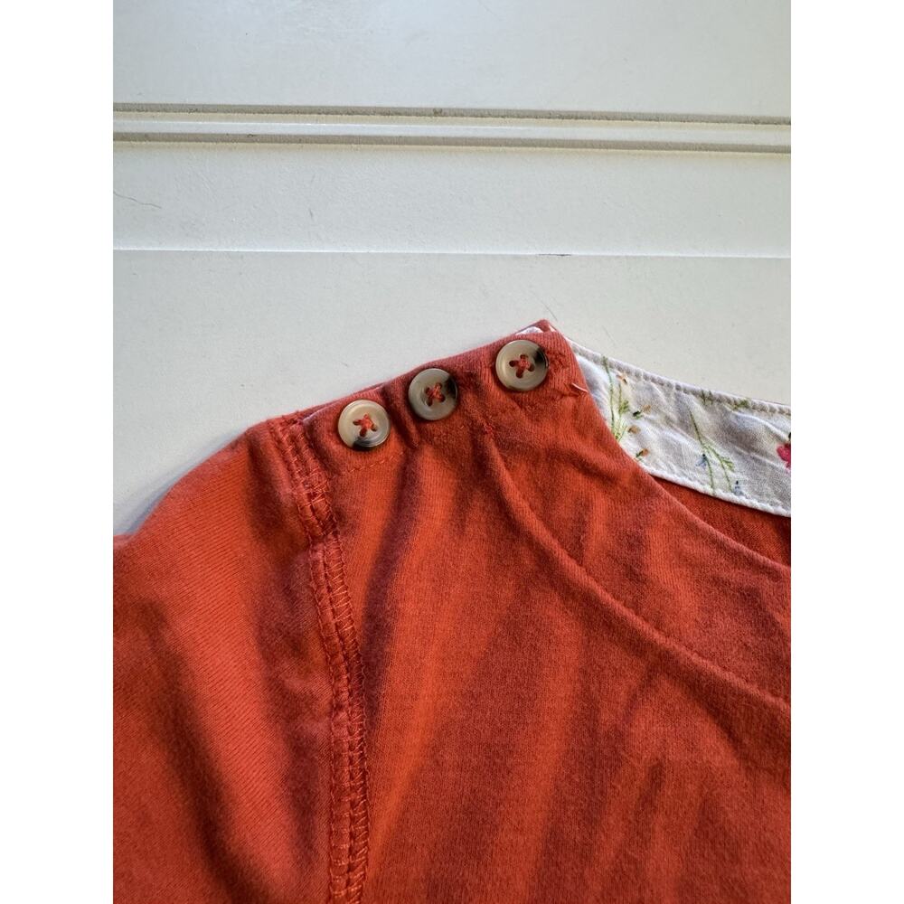 Anthropologie Maeve Womens Red White Striped Button Details Shirt Blouse Sz S - Picture 3 of 8